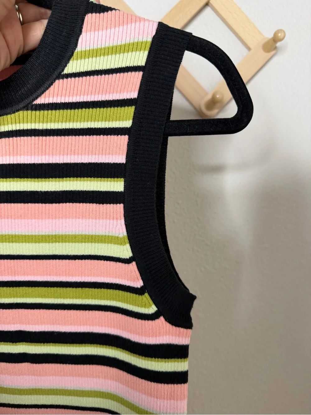 ATM Anthony Thomas Melillo Stripe Rib Tank Dress Sz M - Picture 7 of 8
